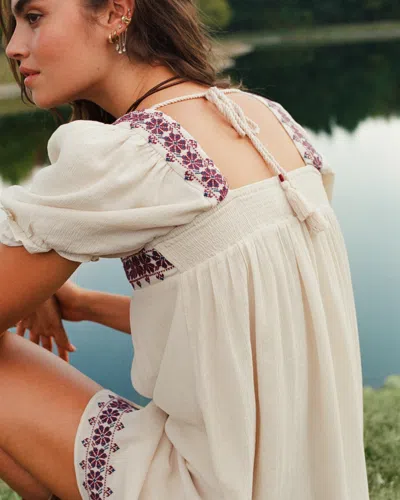 Abercrombie & Fitch Puff Sleeve Babydoll Mini Dress In Black