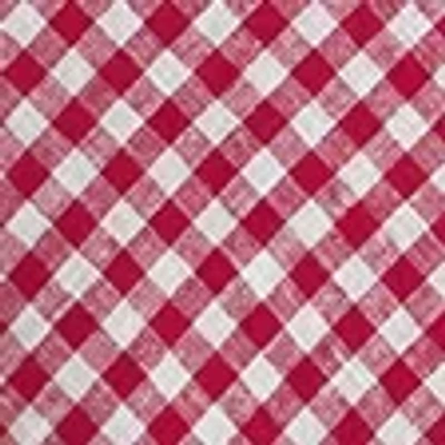 Abercrombie & Fitch V-neck Linen-blend Mini Dress In Red