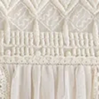 Abercrombie & Fitch Embroidered Babydoll Mini Dress In White