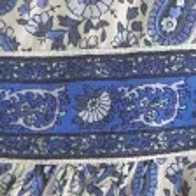 Abercrombie & Fitch V-neck Flowy Mini Skort In Blue