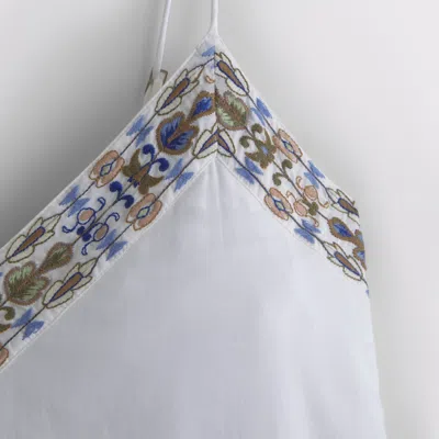 Abercrombie & Fitch V-neck Flowy Mini Skort In White