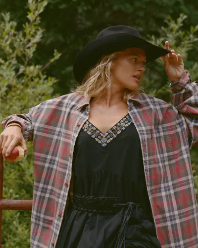 Abercrombie & Fitch V-neck Flowy Maxi Dress In Black