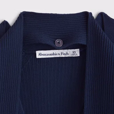 Abercrombie & Fitch Scarf Duster Midi Sweater Dress In Purple