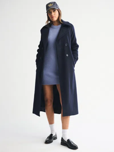 Abercrombie & Fitch The A&f Madeline Long-sleeve Mini Sweater Dress In Blue