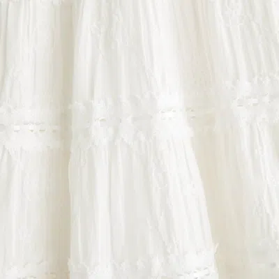 Abercrombie & Fitch Lace Tie-front Mini Dress In White