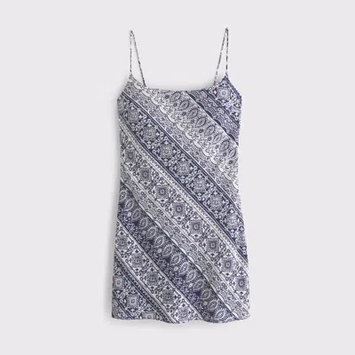 Abercrombie & Fitch The A&f Julia Slip Mini Dress In Blue