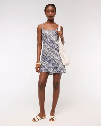 Abercrombie & Fitch The A&f Julia Slip Mini Dress In Blue