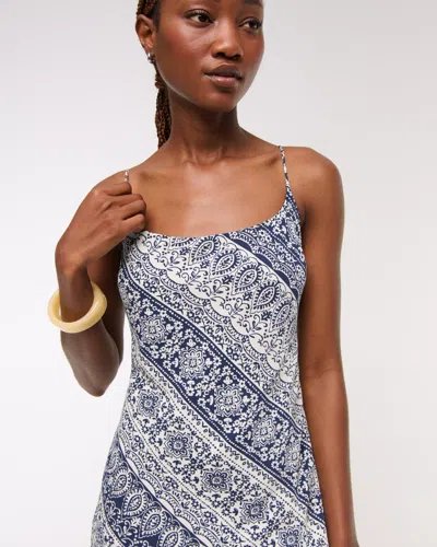 Abercrombie & Fitch The A&f Julia Slip Mini Dress In Blue