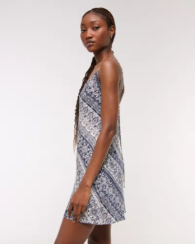 Abercrombie & Fitch The A&f Julia Slip Mini Dress In Blue