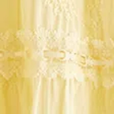 Abercrombie & Fitch Lace Tie-front Mini Dress In Yellow