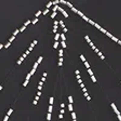 Abercrombie & Fitch V-neck Beaded Mini Dress In Black