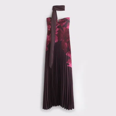 Abercrombie & Fitch The A&f Giselle Strapless Scarf Babydoll Maxi Dress In Multi