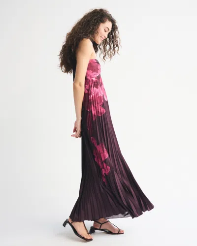 Abercrombie & Fitch The A&f Giselle Strapless Scarf Babydoll Maxi Dress In Multi