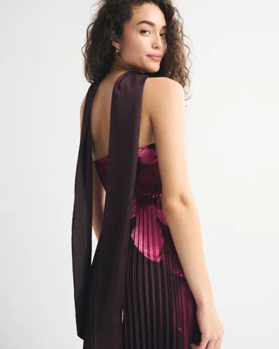 Abercrombie & Fitch The A&f Giselle Strapless Scarf Babydoll Maxi Dress In Multi