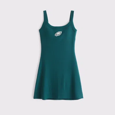Abercrombie & Fitch Philadelphia Eagles Bra-free Essential 90s Rib Mini Dress