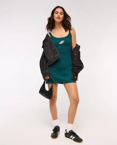 Abercrombie & Fitch Philadelphia Eagles Bra-free Essential 90s Rib Mini Dress