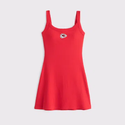 Abercrombie & Fitch Kansas City Chiefs Bra-free Essential 90s Rib Mini Dress