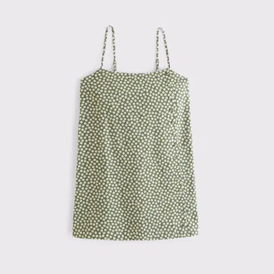 Abercrombie & Fitch Linen-blend Button Skort In Multi