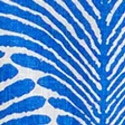 Abercrombie & Fitch Linen-blend Button Skort In Blue