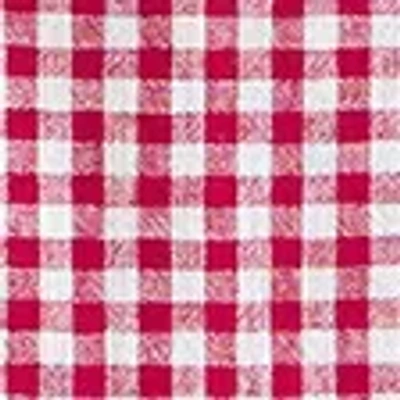 Abercrombie & Fitch Linen-blend Button Skort In Red