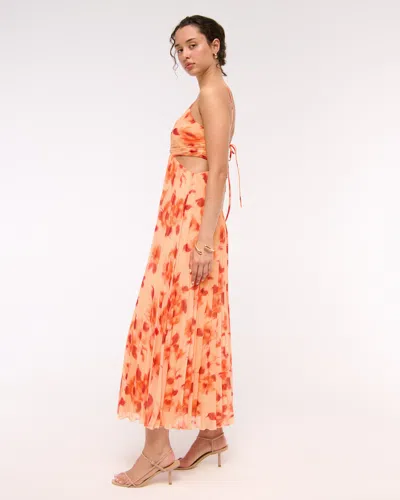 Abercrombie & Fitch The A&f Giselle Babydoll Cutout Maxi Dress