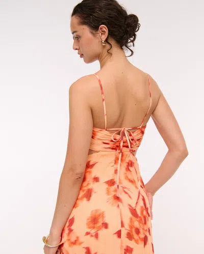 Abercrombie & Fitch The A&f Giselle Babydoll Cutout Maxi Dress