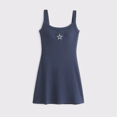 Abercrombie & Fitch Dallas Cowboys Bra-free Essential 90s Rib Mini Dress