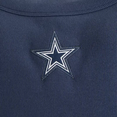 Abercrombie & Fitch Dallas Cowboys Bra-free Essential 90s Rib Mini Dress