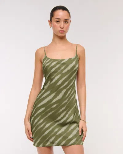 Abercrombie & Fitch The A&f Julia Slip Mini Dress In Green