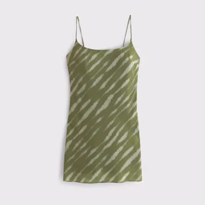 Abercrombie & Fitch The A&f Julia Slip Mini Dress In Green