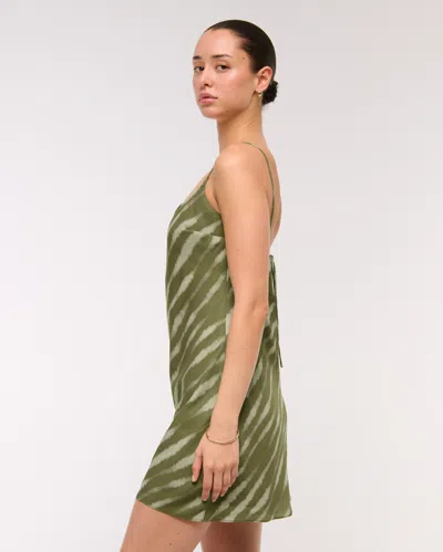 Abercrombie & Fitch The A&f Julia Slip Mini Dress In Green