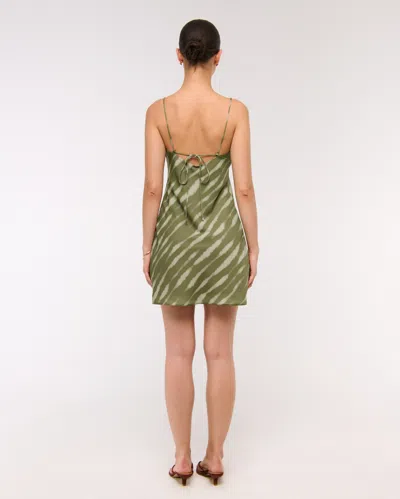 Abercrombie & Fitch The A&f Julia Slip Mini Dress In Green