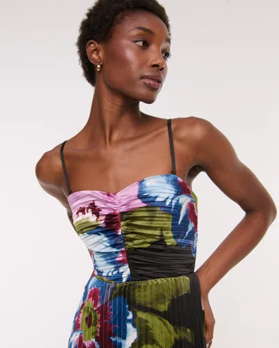 Abercrombie & Fitch The A&f Giselle Strapless Tiered Maxi Dress In Black