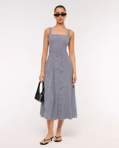 Abercrombie & Fitch The A&f Mila Midi Dress In Blue