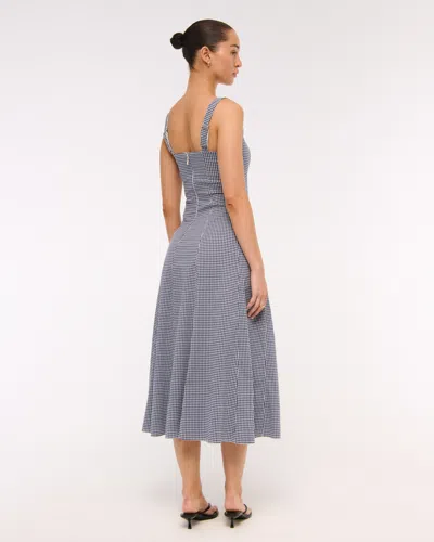 Abercrombie & Fitch The A&f Mila Midi Dress In Blue