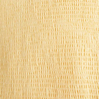 Abercrombie & Fitch Dipped-waist Smocked Midi Dress In Neutral