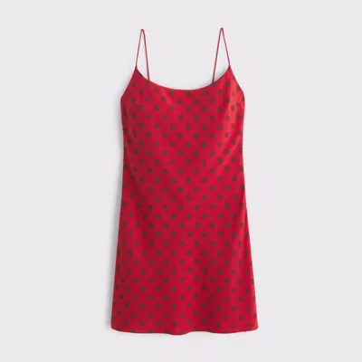 Abercrombie & Fitch The A&f Julia Slip Mini Dress In Red