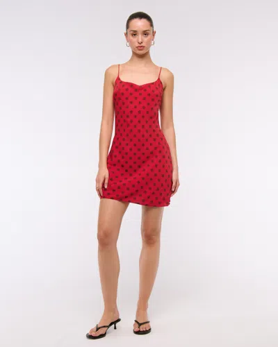 Abercrombie & Fitch The A&f Julia Slip Mini Dress In Red