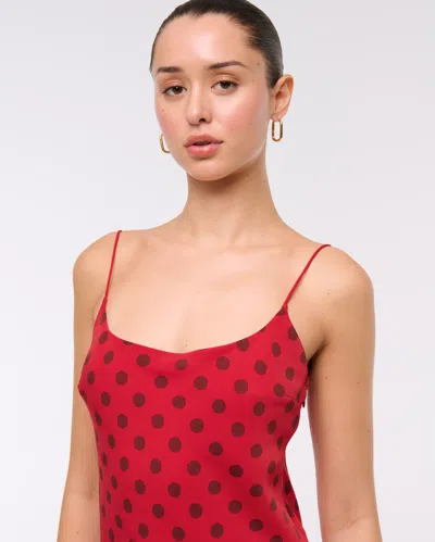 Abercrombie & Fitch The A&f Julia Slip Mini Dress In Red