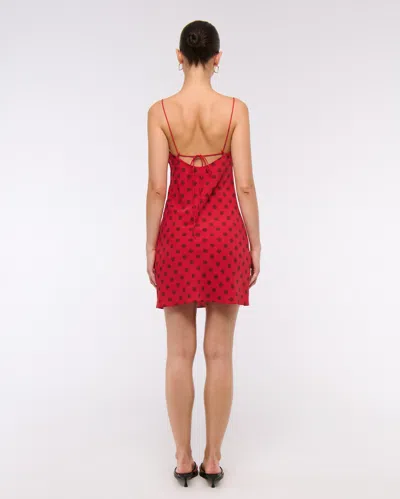 Abercrombie & Fitch The A&f Julia Slip Mini Dress In Red