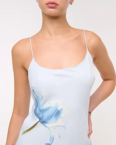 Abercrombie & Fitch The A&f Julia Slip Mini Dress In Blue