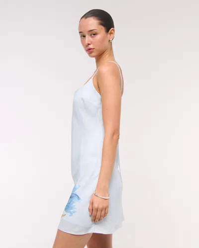 Abercrombie & Fitch The A&f Julia Slip Mini Dress In Blue