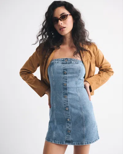Abercrombie & Fitch The A&f Mara Strapless Denim Mini Dress