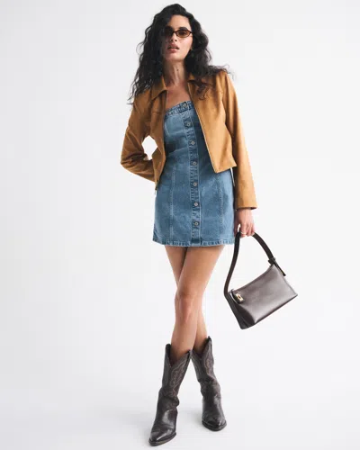 Abercrombie & Fitch The A&f Mara Strapless Denim Mini Dress