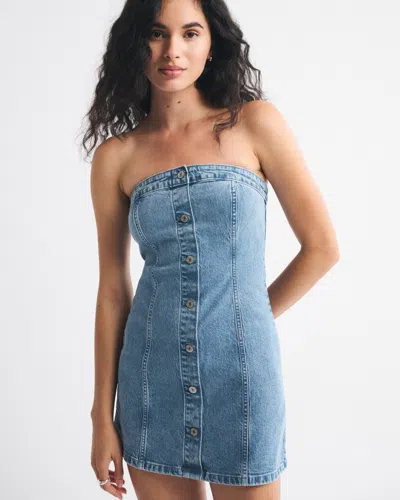 Abercrombie & Fitch The A&f Mara Strapless Denim Mini Dress