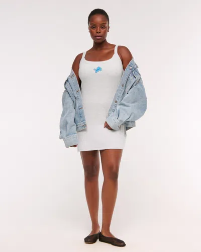 Abercrombie & Fitch Detroit Lions Bra-free Essential 90s Rib Mini Dress