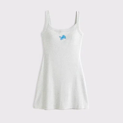 Abercrombie & Fitch Detroit Lions Bra-free Essential 90s Rib Mini Dress