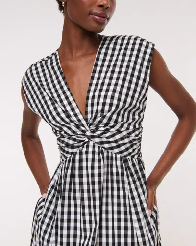 Abercrombie & Fitch Twist-front Maxi Dress In Multi