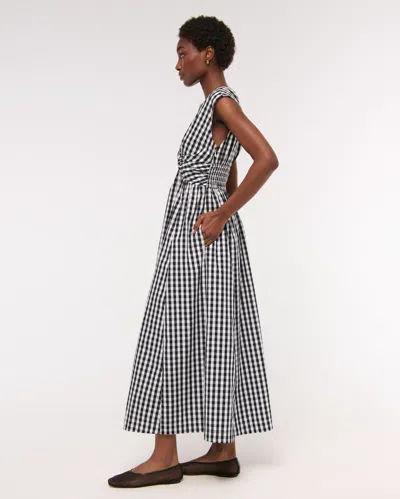 Abercrombie & Fitch Twist-front Maxi Dress In Multi