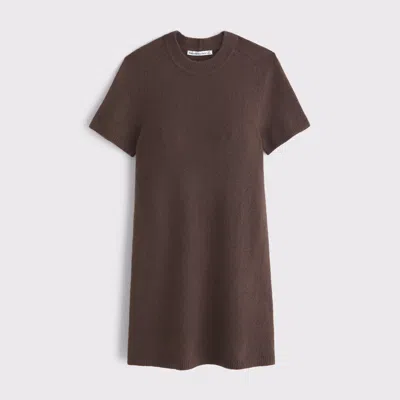 Abercrombie & Fitch The A&f Madeline Mini Sweater Dress In Brown